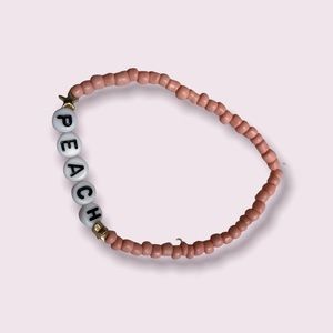 Peach bracelet